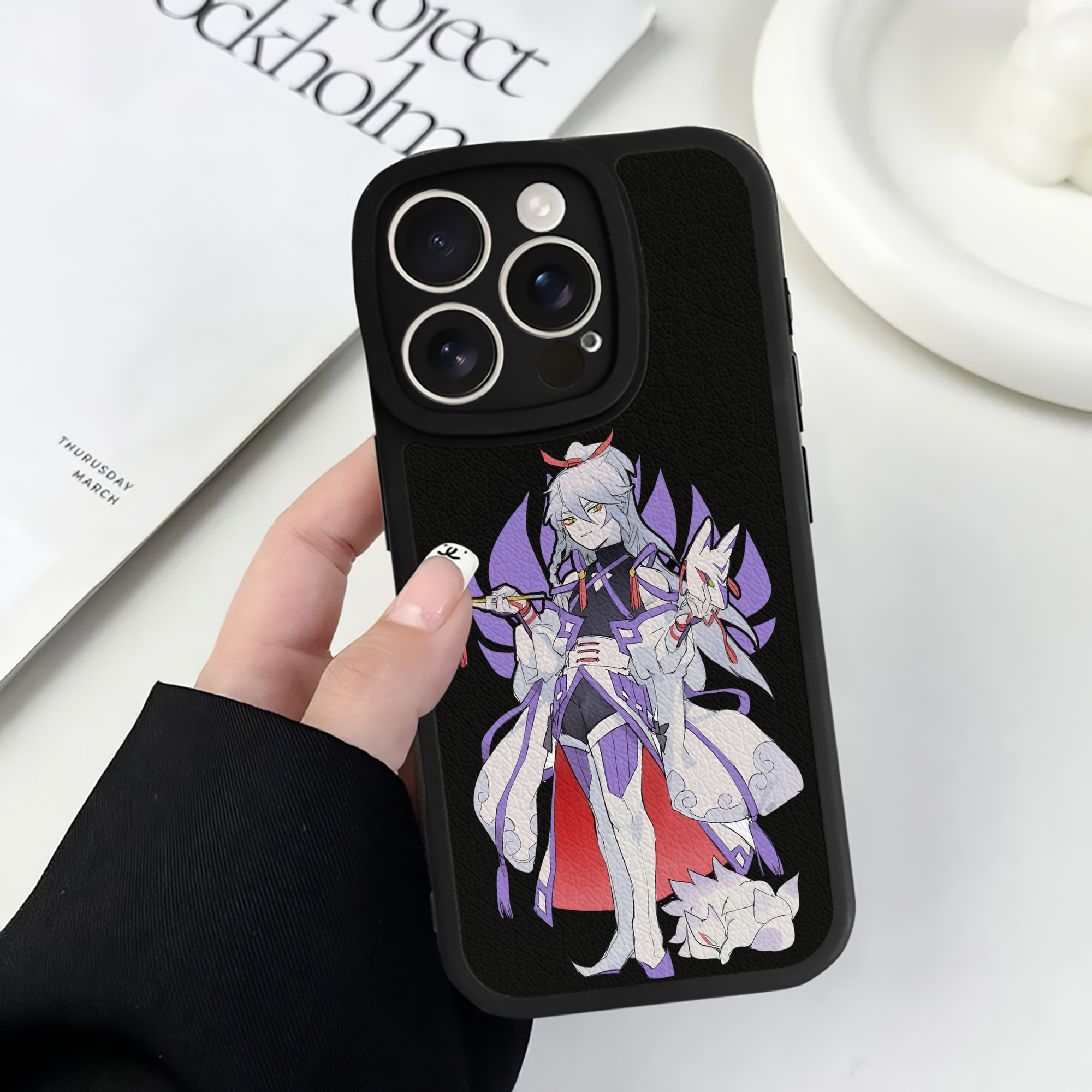 （画像用） 妖怪ウォッチ Yo-kai Watch 【iPhone 16シリーズ対応】シリコンスマホケース（レザー調） 材質：シリコン